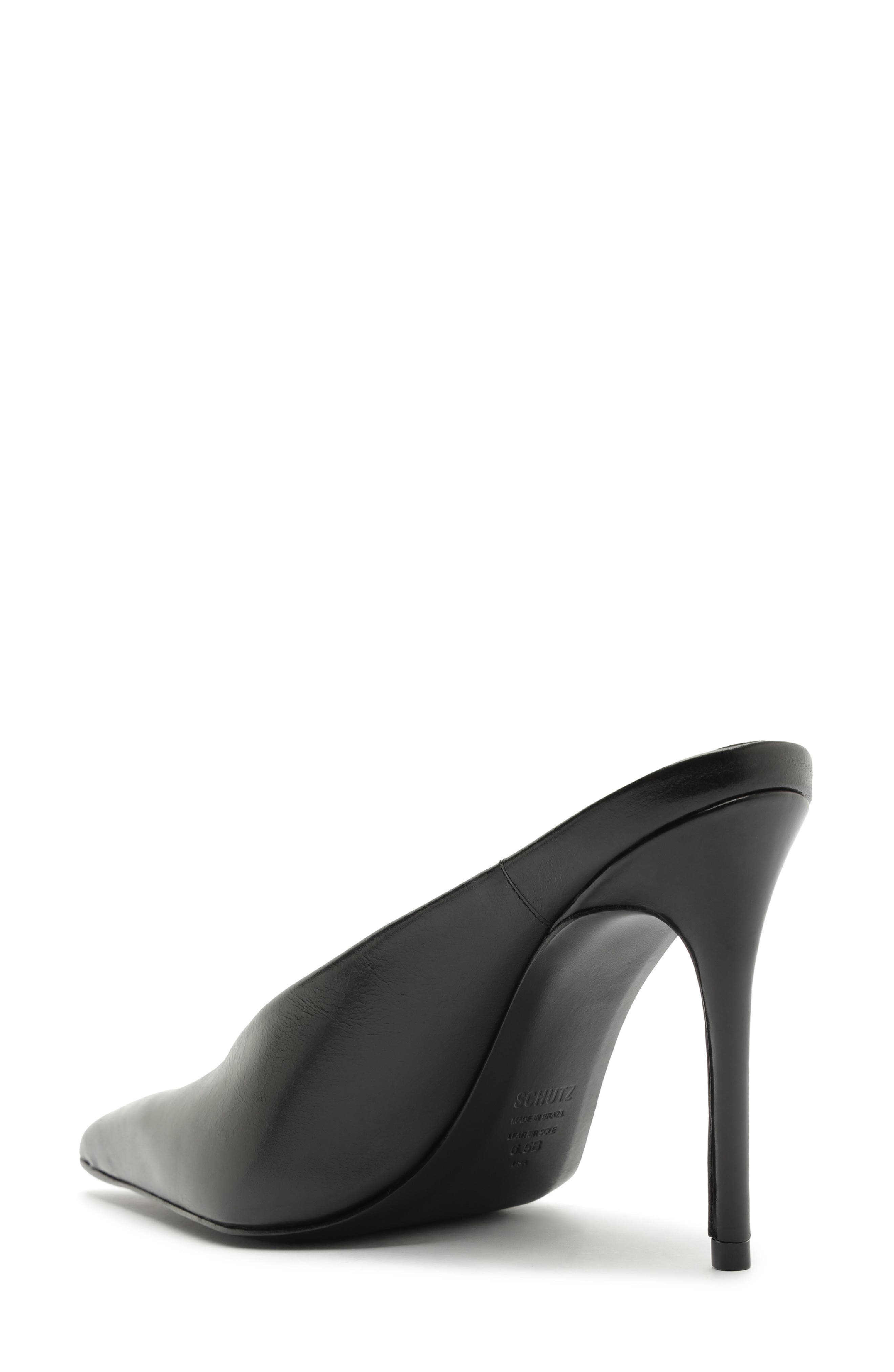 Loren Pointed Toe Pump, Alternate, color, BLACK LEATHER