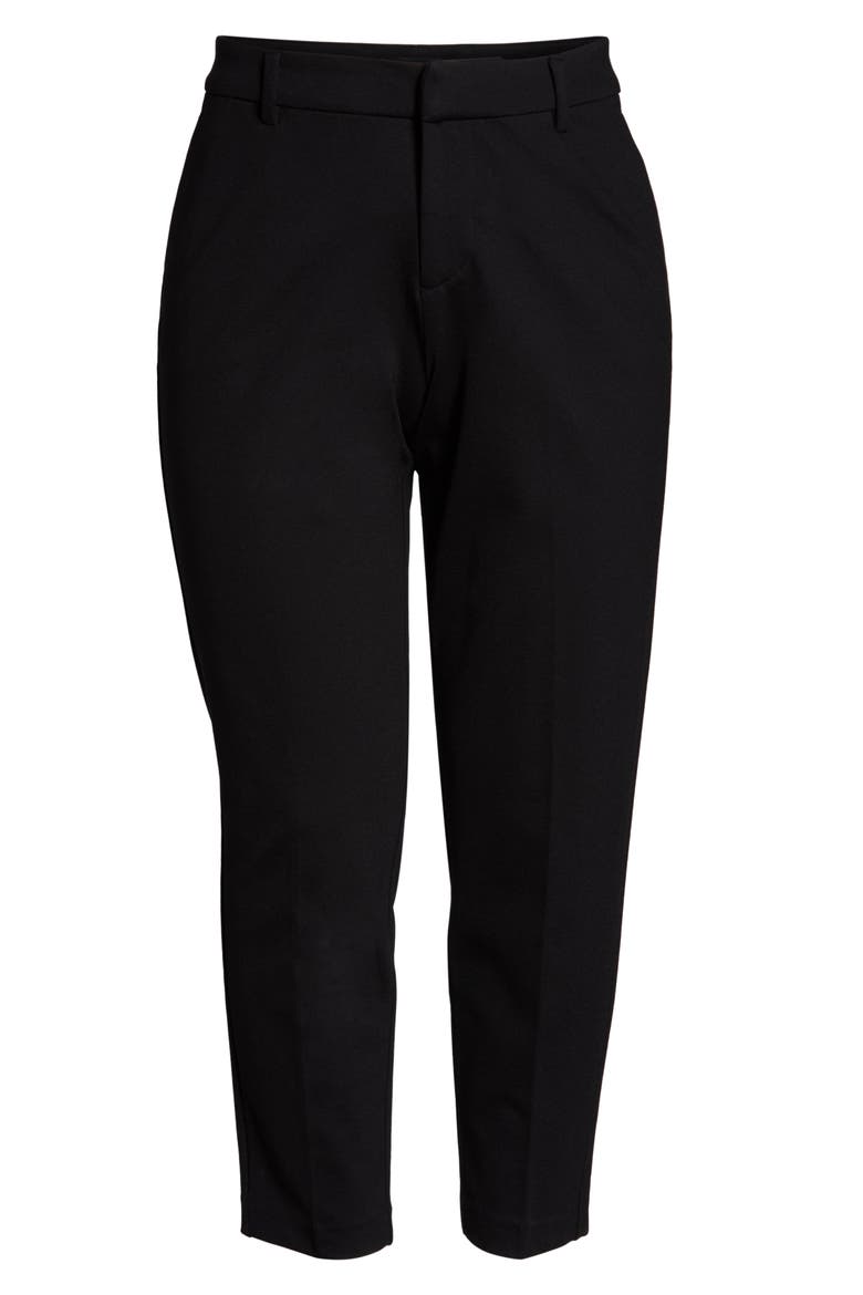 Liverpool Kelsey Ponte Knit Trousers, Alternate, color, BLACK