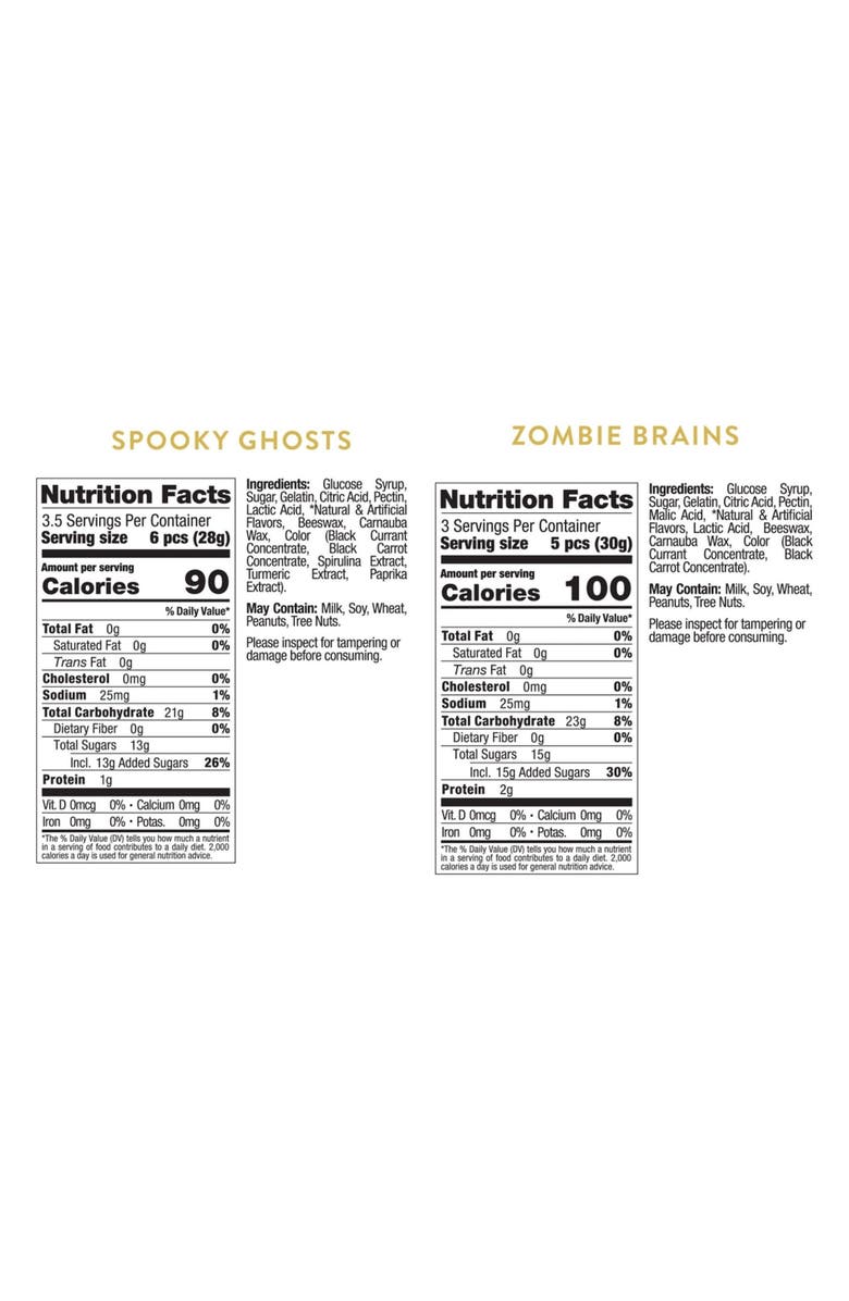 sugarfina Double Trouble Set of 2 Trick or Treat Candy Mix Bags, Alternate, color, 