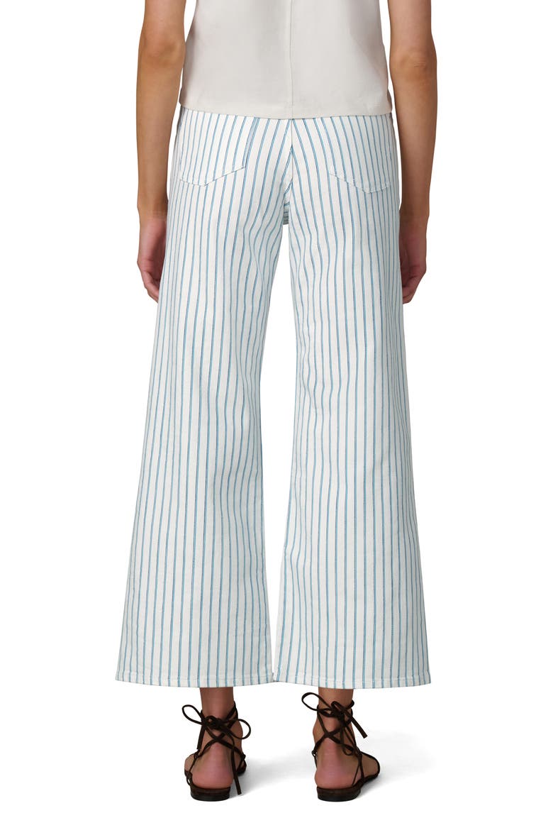 The Mia High Waist Ankle Wide Leg Jeans, Alternate, color, BLUE MULTI STRIPE