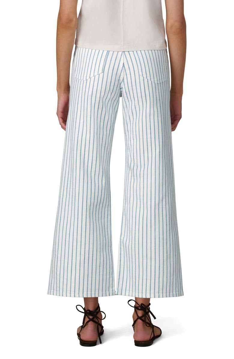 Joe's The Mia High Waist Ankle Wide Leg Jeans, Alternate, color, Blue Multi Stripe