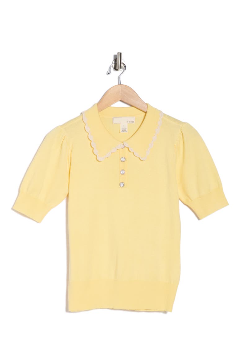 Gwen Lace Trim Sweater, Alternate, color, POPCORN