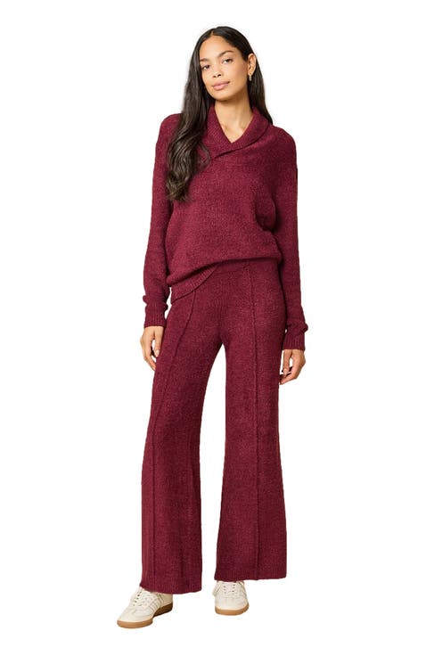 Ultra-Marshmallow Shawl Collar with Pintuck Pant