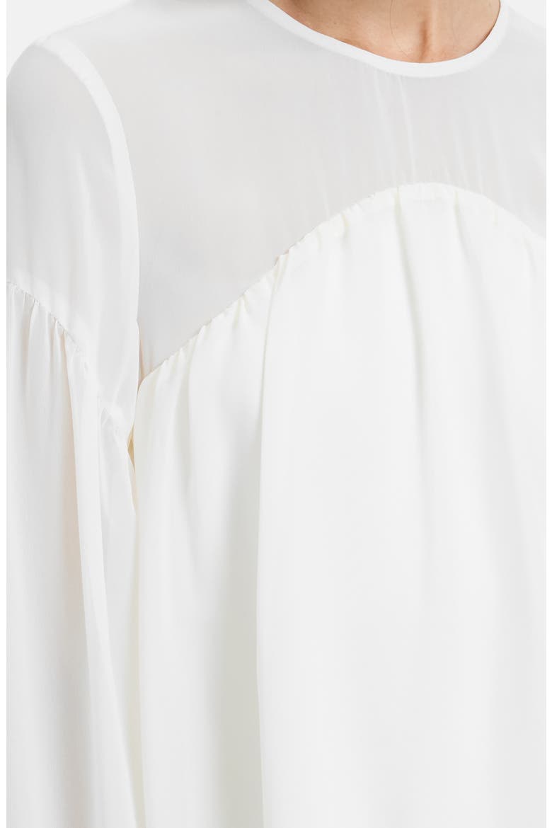 Marina Chiffon Top, Alternate, color, PORCELAIN CREAM