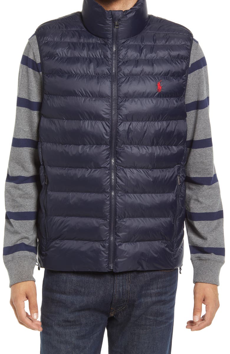 Polo Ralph Lauren Recycled Nylon Packable Vest, Alternate, color, 