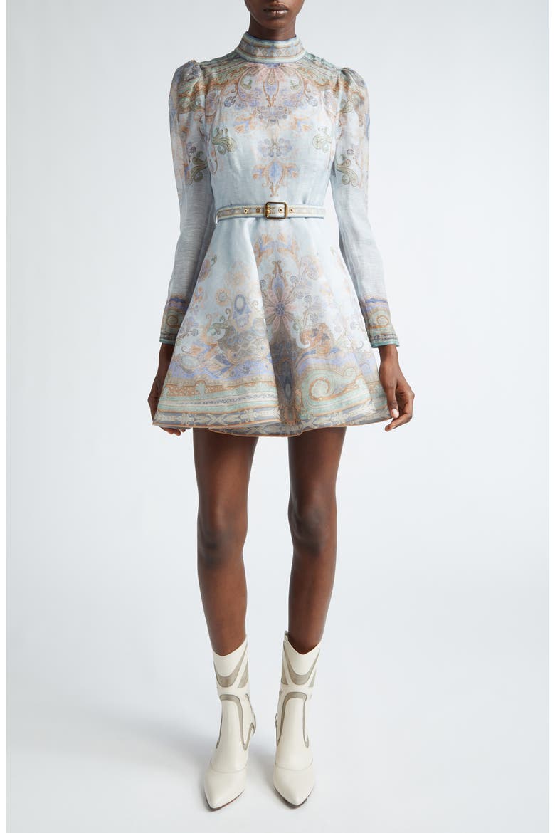 zimmermann eden printed linen & silk midi-dress ZIMMERMANN Eden Midi Dress Zimmermann