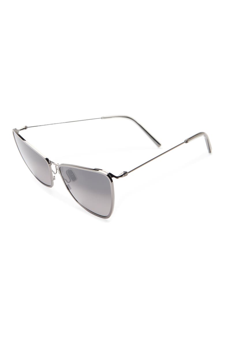 Puakenikeni 61mm Polarized Cat Eye Sunglasses, Alternate, color, GREY GREY GREY