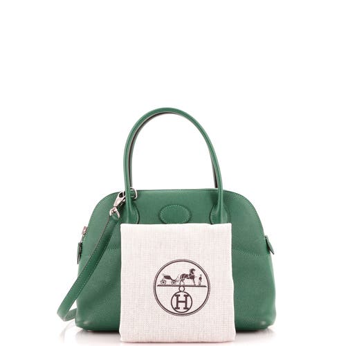 Pre-owned Hermes Hermes Bolide Bag Epsom 27 In Green