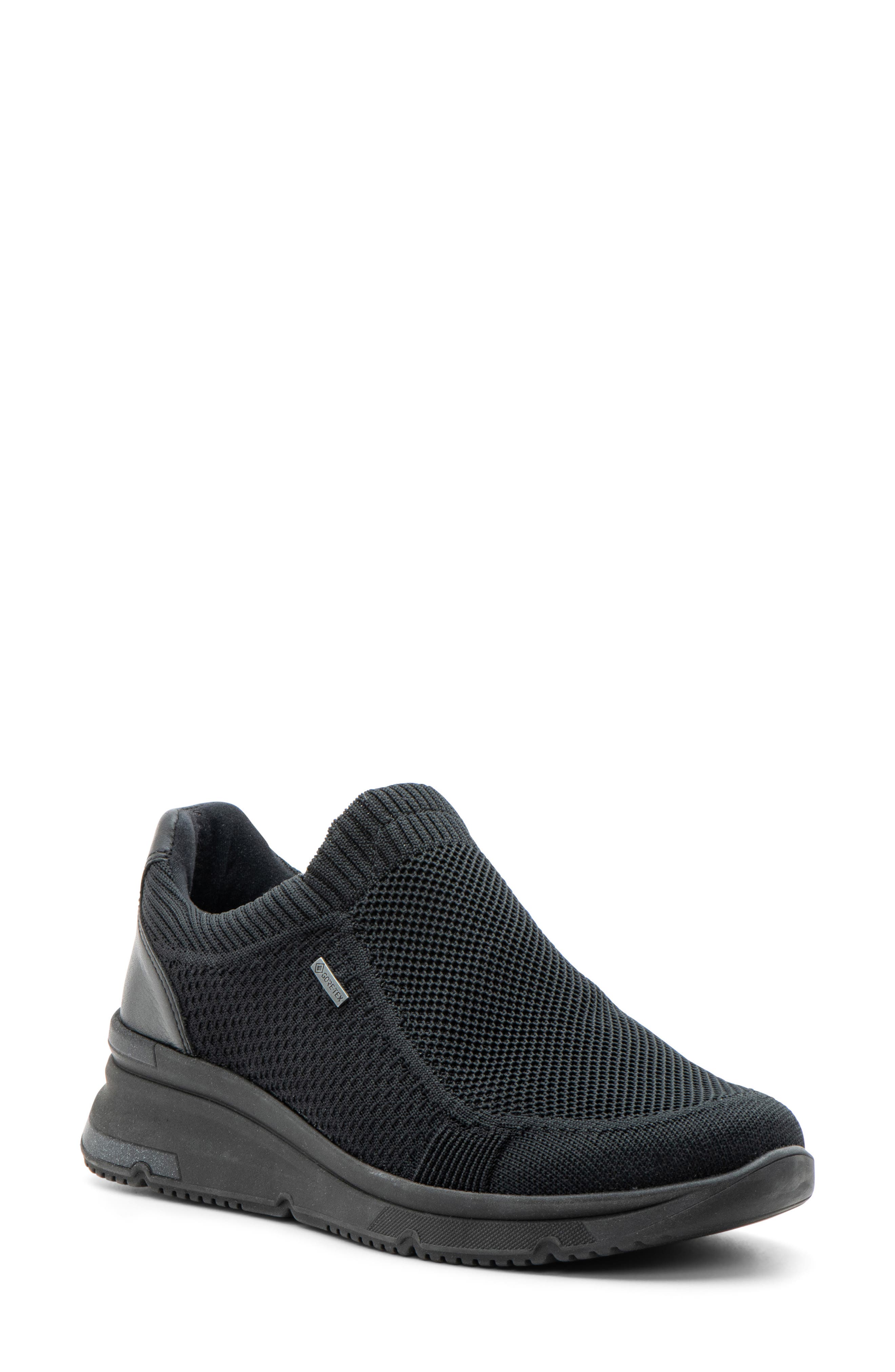 ara Nassau Waterproof Slip-On Sneaker, Main, color, Black