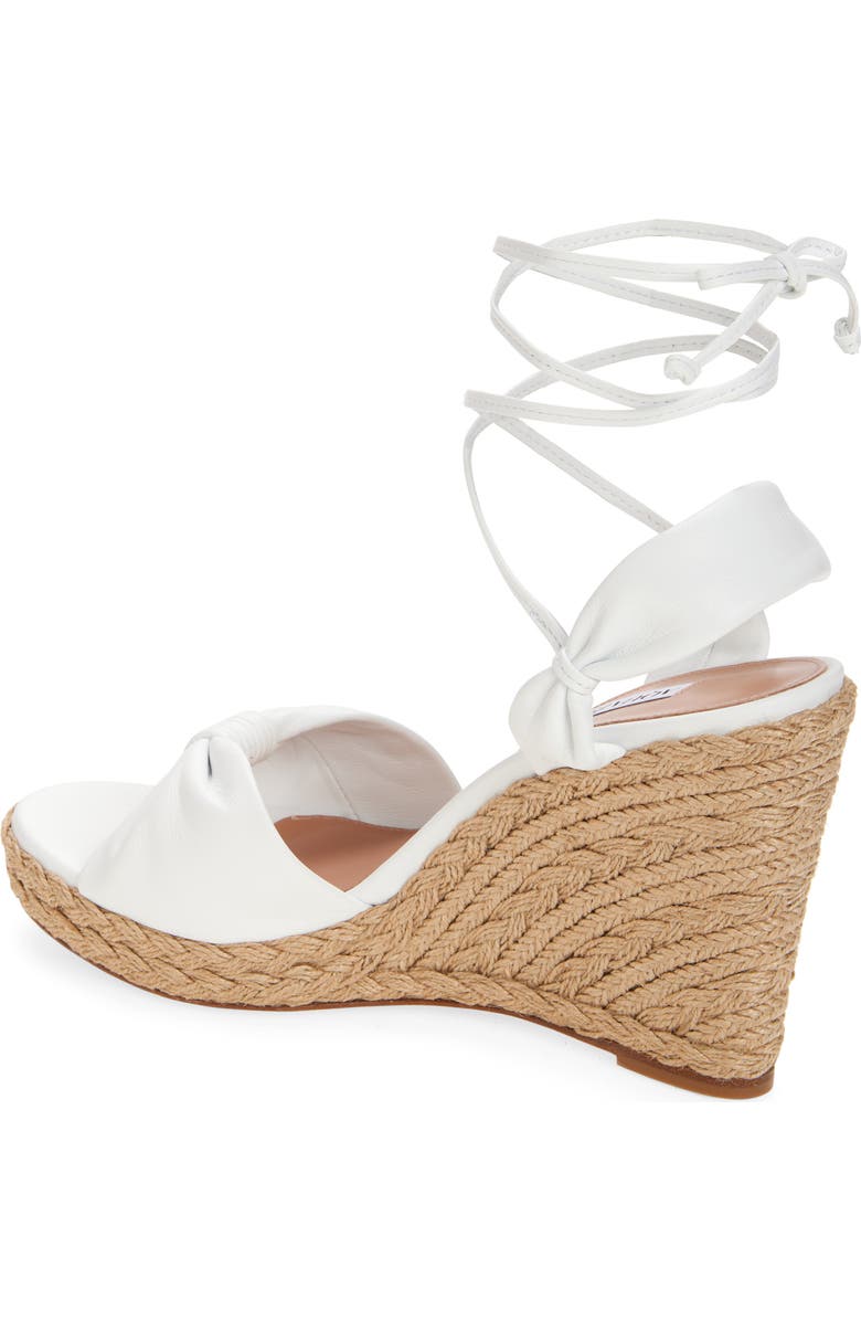 Aquazzura Carina Espadrille Wedge Sandal, Alternate, color, Optic White