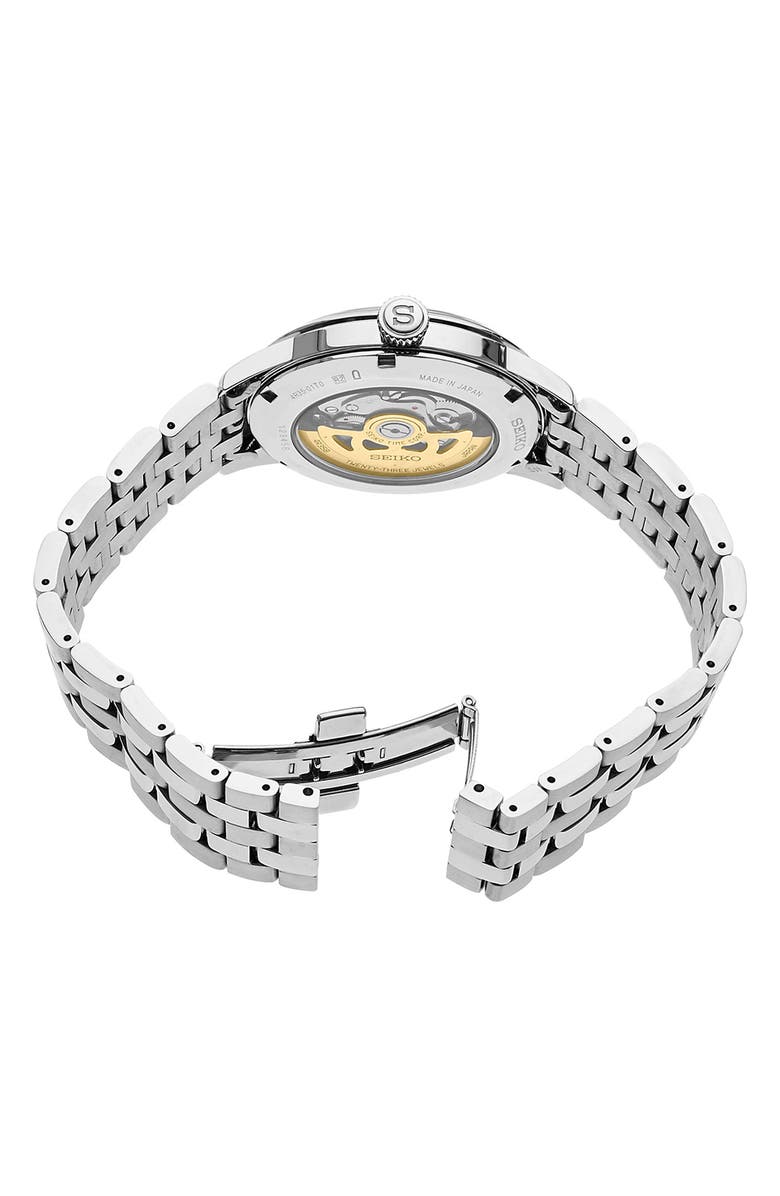 SEIKO WATCHES Presage Automatic Bracelet Watch, 40.5mm, Alternate, color, Blue