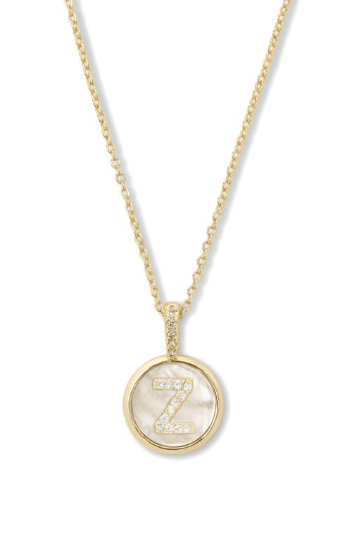 Melinda Maria Baby Love Letters Initial Pendant Necklace In Gold Z