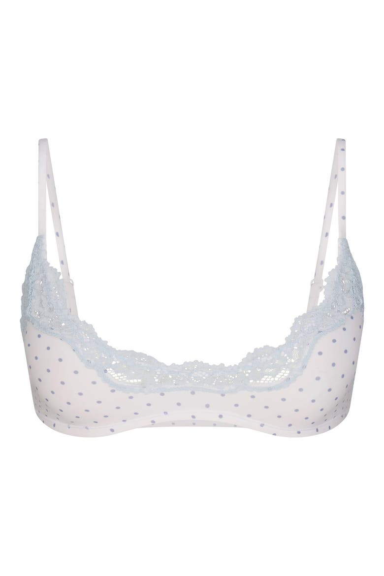 Fits Everybody Lace Scoop Bralette, Alternate, color, SLATE PIN DOT PRINT