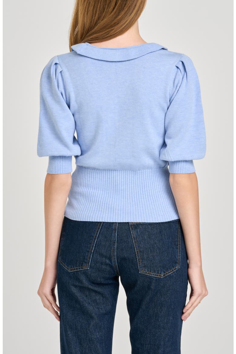 Paulina Puff Sleeve Sweater, Alternate, color, CORNFLOWER