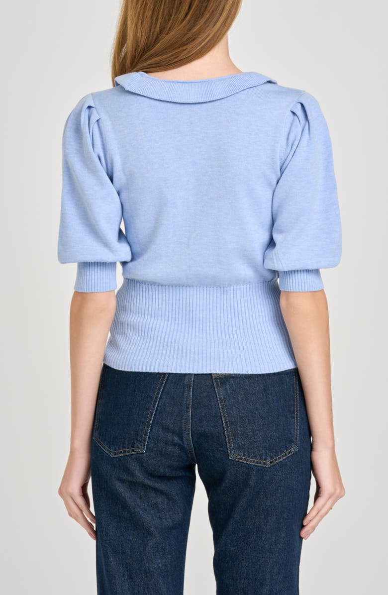 WAYF Paulina Puff Sleeve Sweater, Alternate, color, Cornflower