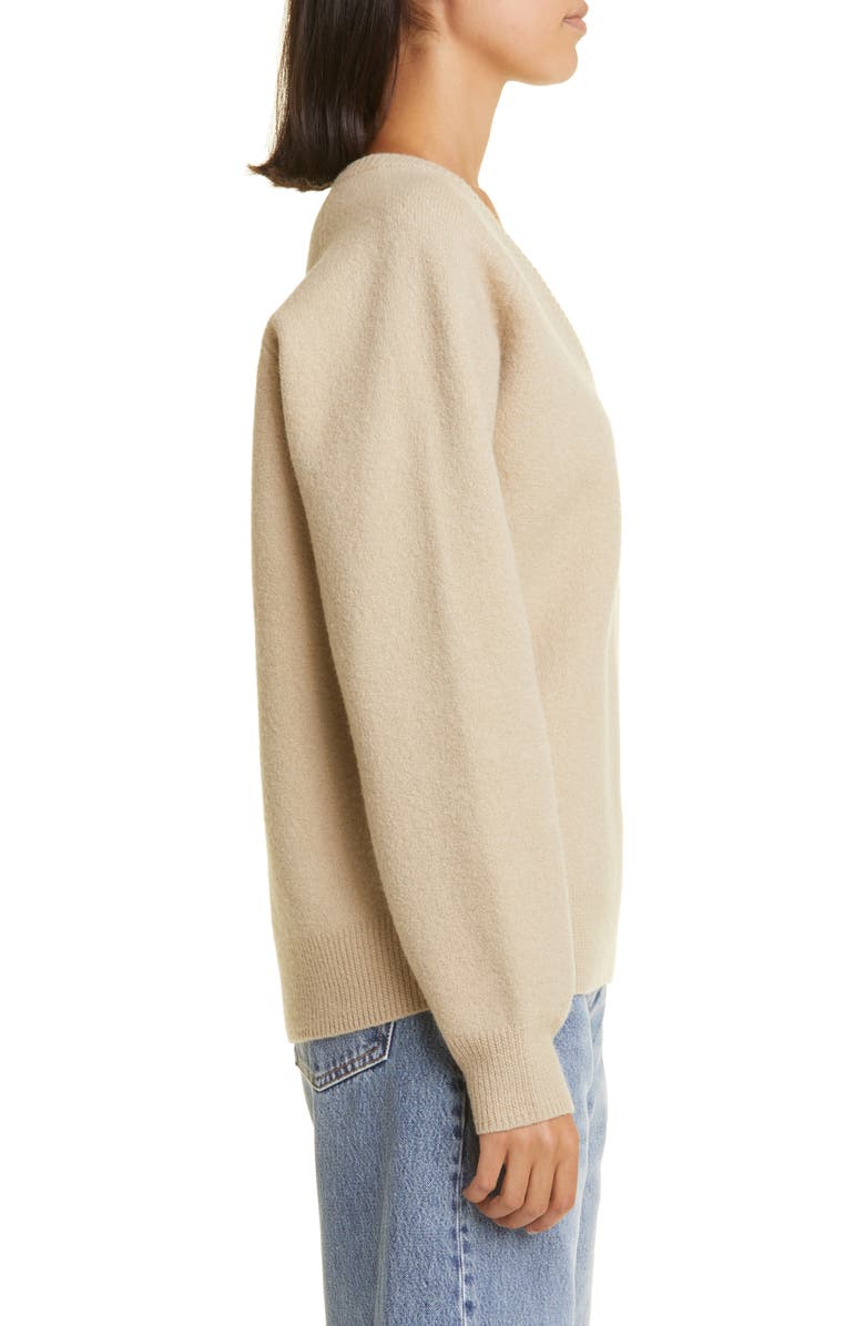 TOTEME Felted Stretch Wool Sweater, Alternate, color, 