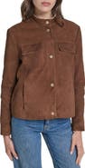 Cole Haan Convertible Collar Leather Jacket
