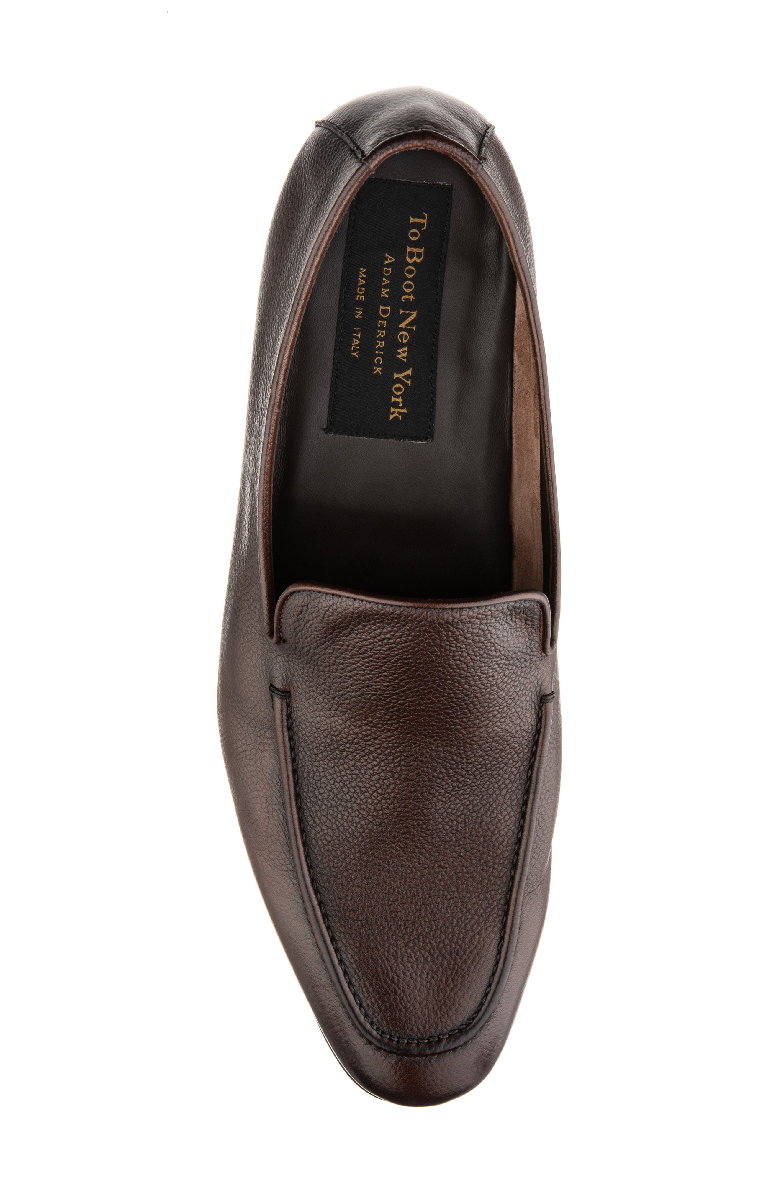 TO BOOT NEW YORK Thorpe Leather Loafer, Alternate, color, Dark Brown