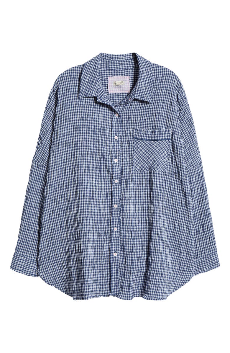 Free People Cloud Ten Seersucker Pajama Shirt, Alternate, color,