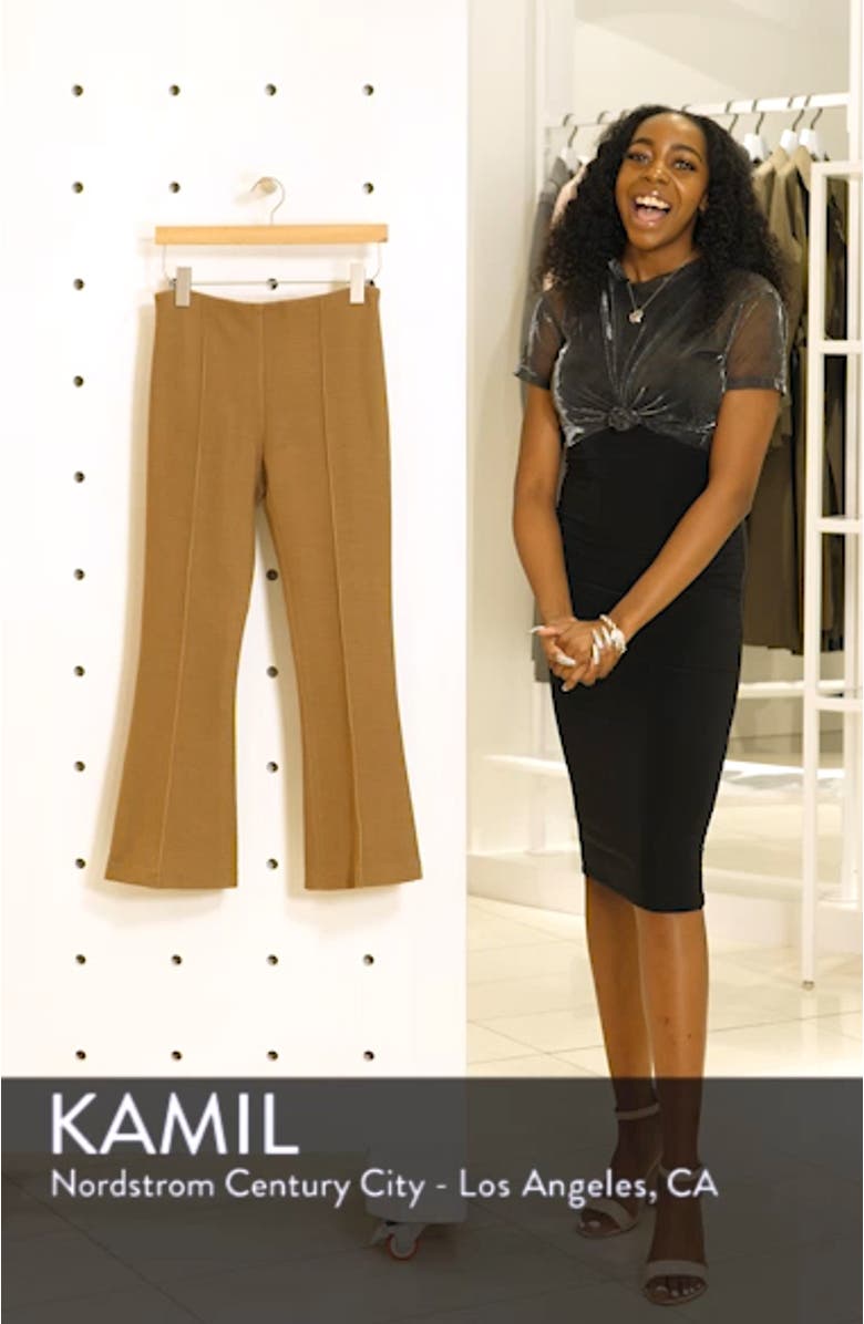 Pintuck Crop Flare Pants, sales video thumbnail