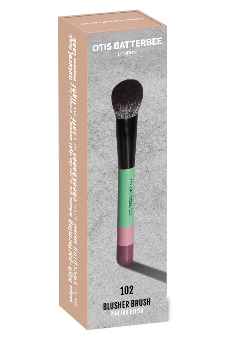 102 Blusher Brush, Alternate, color, VERDE