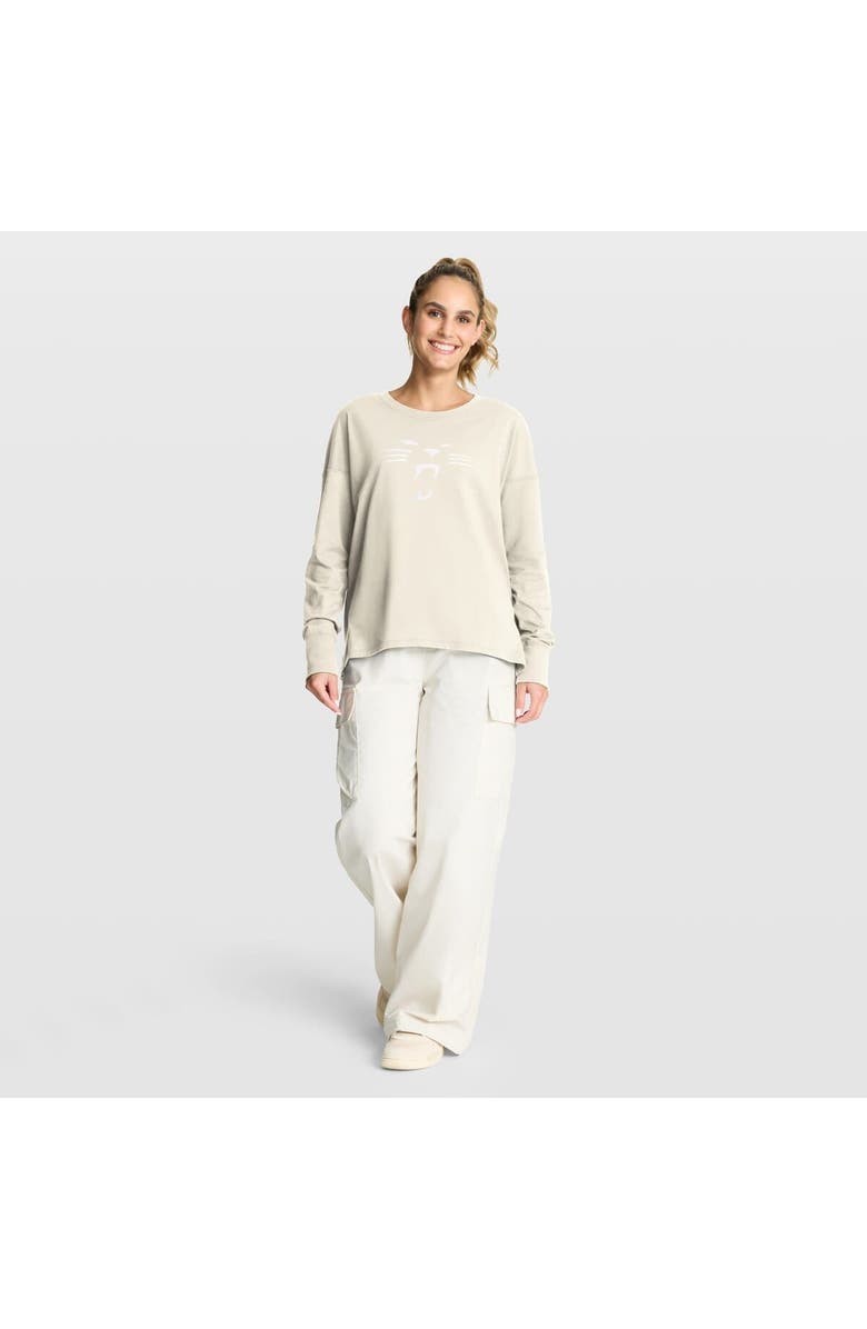 FANATICS Women's Fanatics Cream Carolina Panthers Dove Legacy Long Sleeve T-Shirt, Alternate, color, 