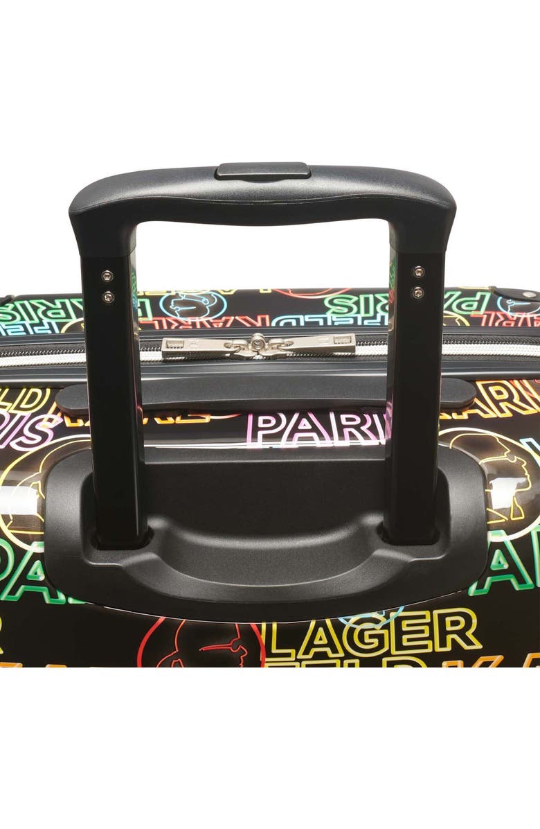 KARL LAGERFELD Multicolor Neon 25" Medium Upright Suitcase, Alternate, color,