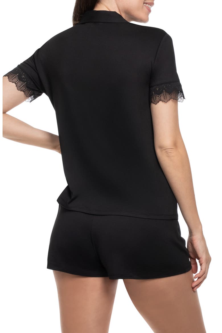 Sevilla Short Pajamas, Alternate, color, BLACK