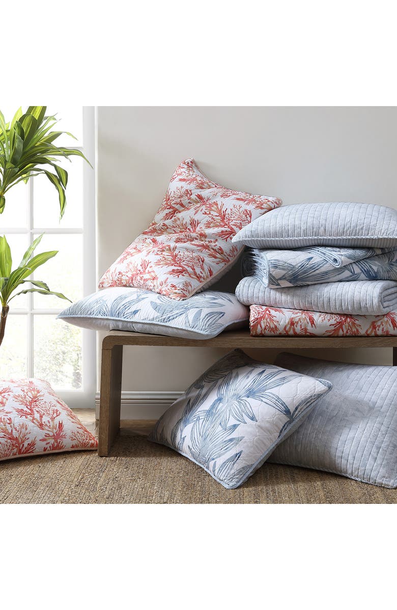 Tommy Bahama Kayo Open Medium Weight Reversible Quilt Set, Alternate, color, Blue Canal