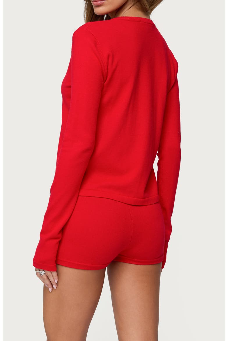 Maycee Cardigan, Alternate, color, RED
