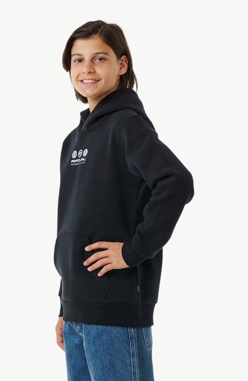 Rip Curl Kids' Future Evolution Pullover Hoodie In Black