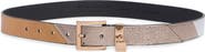 Kurt Geiger London Metallic Patchwork Leather Belt