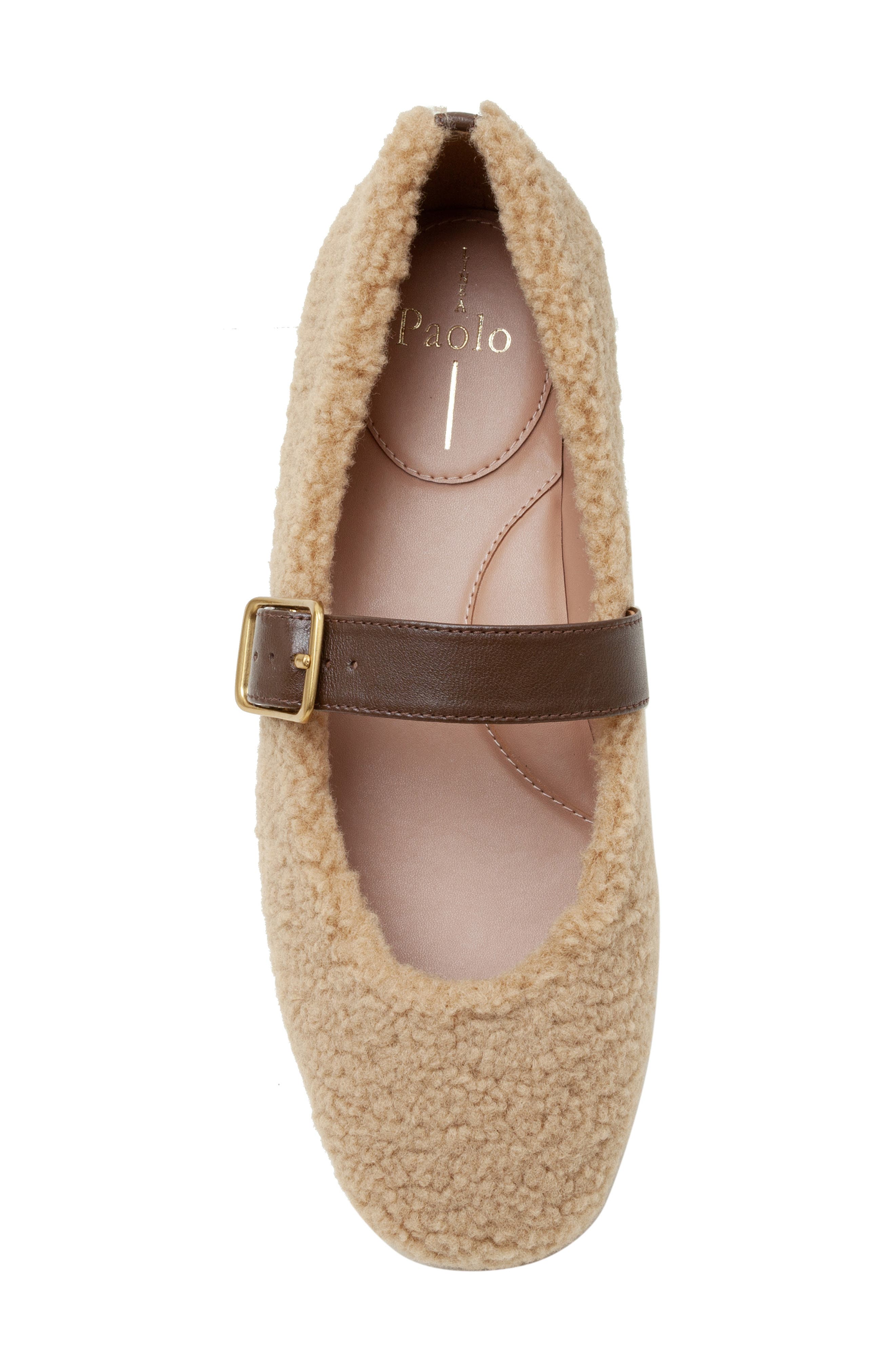 Linea Paolo Mika Mary Jane Flat, Alternate, color, Taupe/ Chocolate Brown