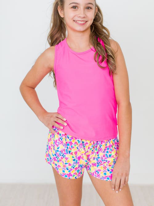 Rufflebutts Girls Active Butterfly Shorts In Multi