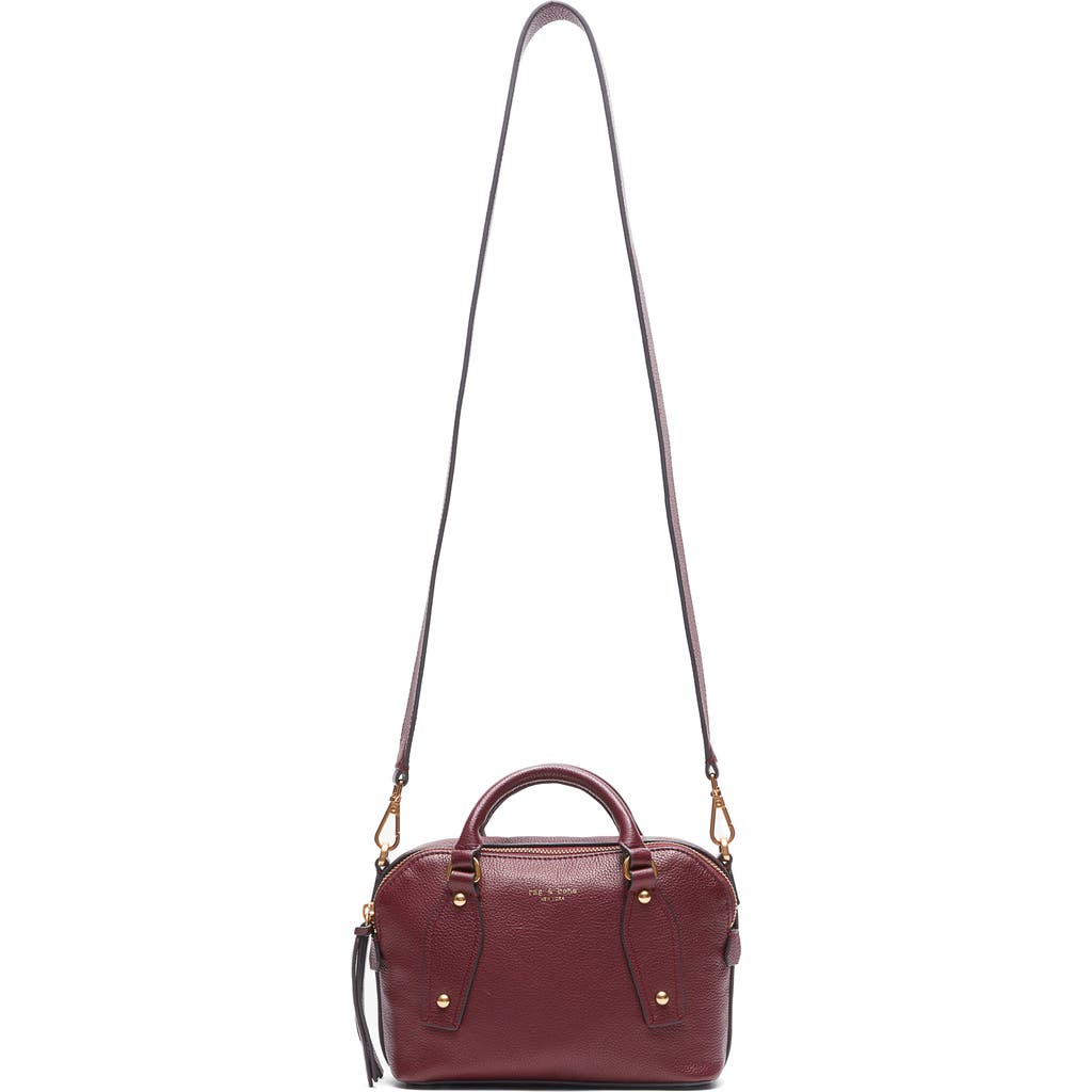 Rag & Bone Gramercy Small Satchel Bag In Burgundy