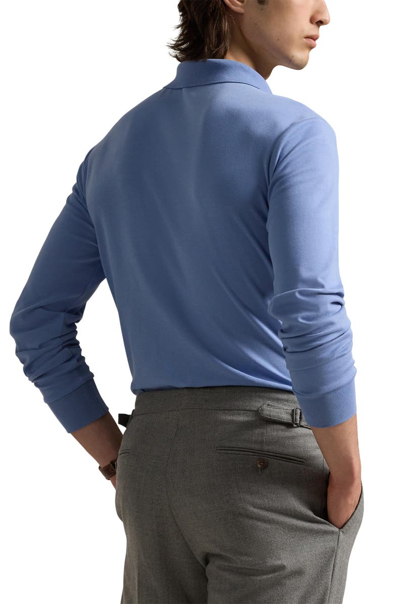 Polo Ralph Lauren Long Sleeve Pima Cotton Polo Shirt, Alternate, color,