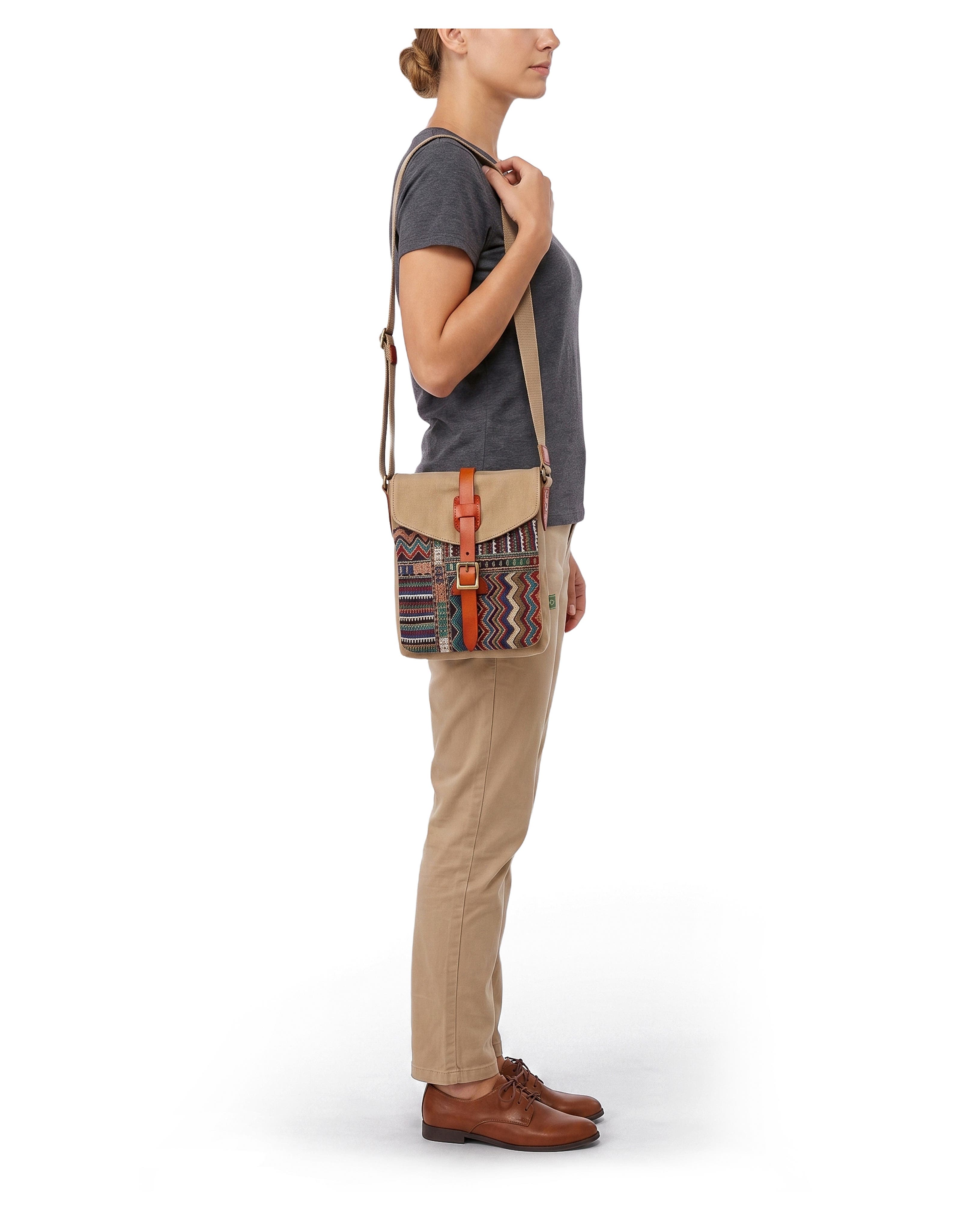 TSD Brand Four Season Beaded Canvas Crossbody Bag | Nordstrom