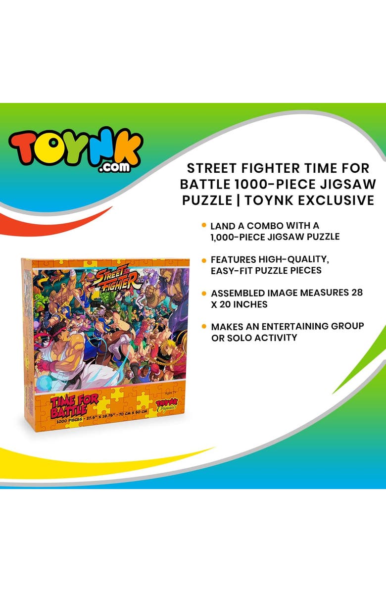 Street Fighter Time for Battle 1000 Piece Jigsaw Puzzle, Alternate, color, Multi-Color