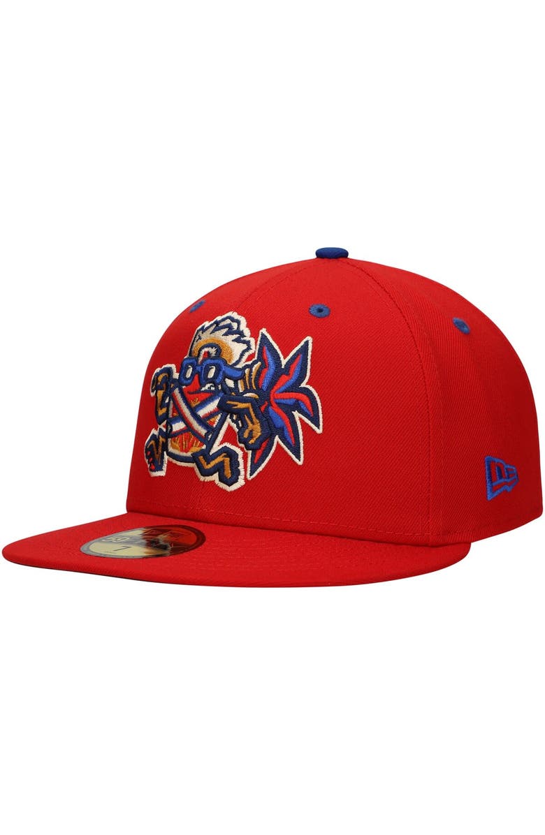 New Era Men's New Era Red Lehigh Valley Mamajuana Copa de la Diversión 59FIFTY Fitted Hat, Main, color, Red