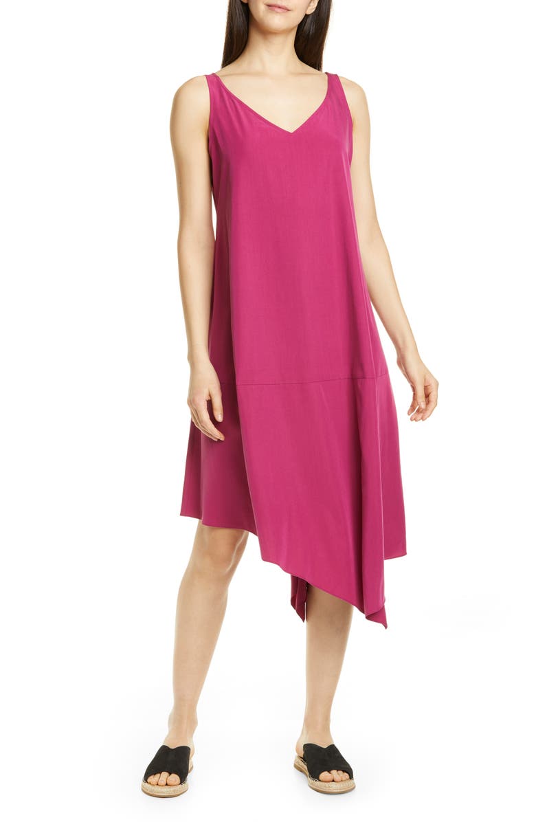 Eileen Fisher Asymmetrical Shift Dress, Main, color,
