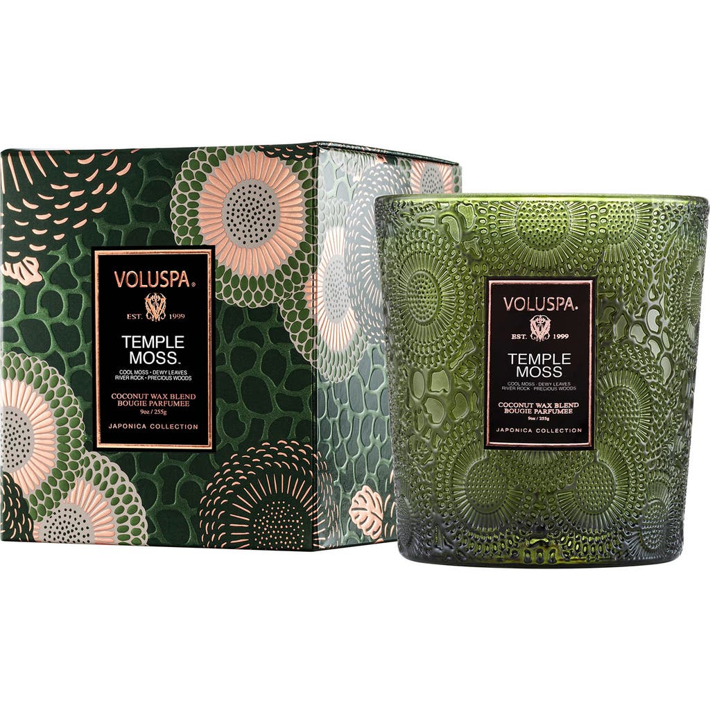 Voluspa Temple Moss Classic Candle In Green