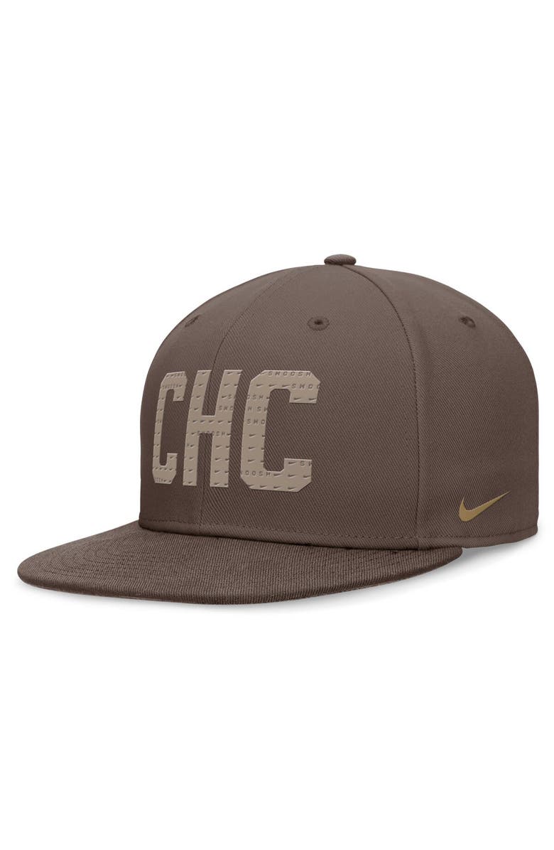 Nike Men's Nike Brown Chicago Cubs Statement Ironstone Performance True Fitted Hat, Alternate, color, 