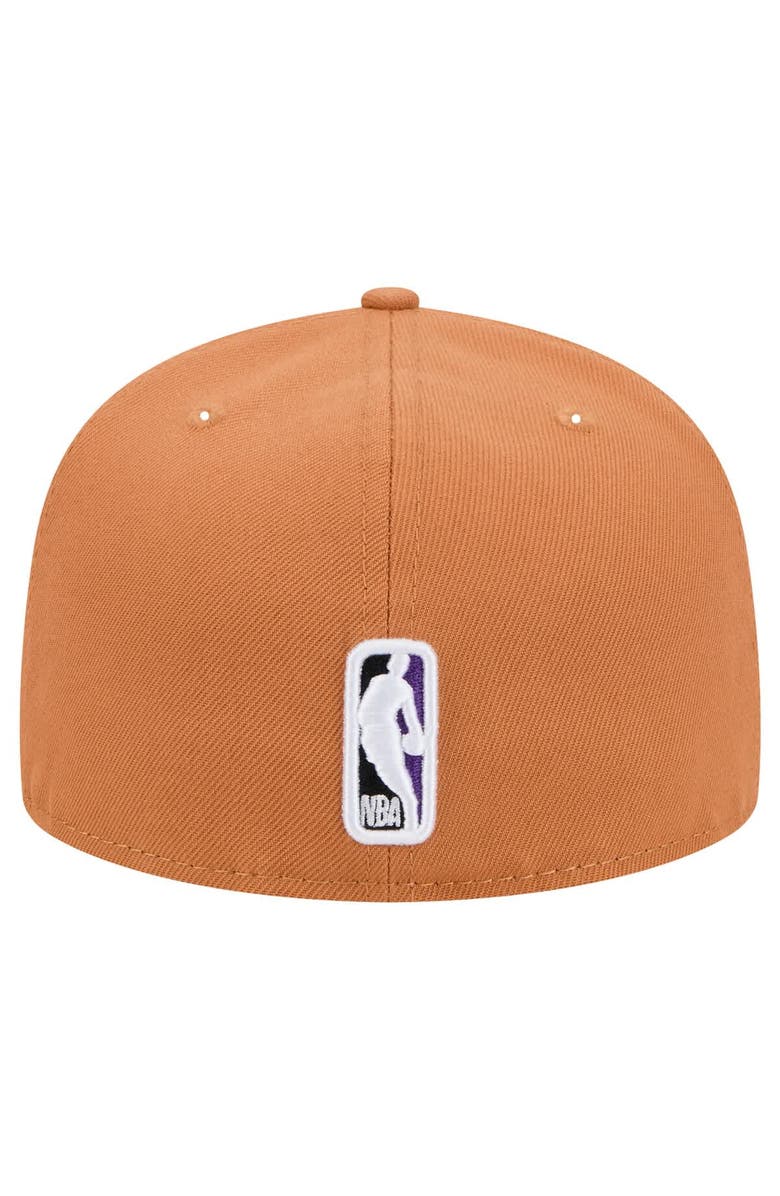 New Era Men's New Era Tan Sacramento Kings Color Pack 59FIFTY Fitted Hat, Alternate, color, Tan