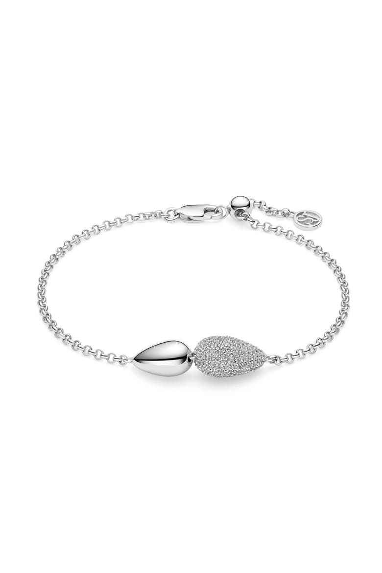 Bracelet Goccia Due, Main, color, 925 Sterling Silver