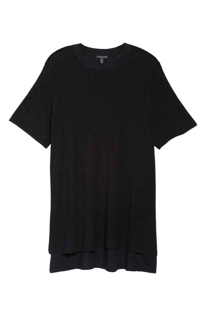 Eileen Fisher Organic Linen Blend Tunic Sweater, Alternate, color,