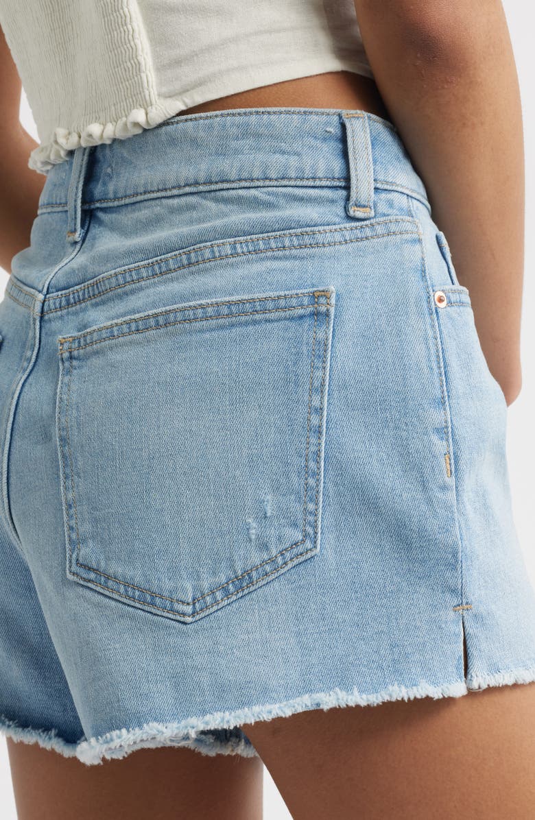 BP. Festival High Waist Cutoff Denim Shorts, Alternate, color, Archer Wash