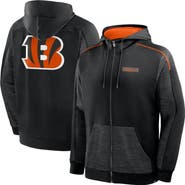 FANATICS Men's Fanatics Black Cincinnati Bengals Checkdown Pass Full-Zip Hoodie
