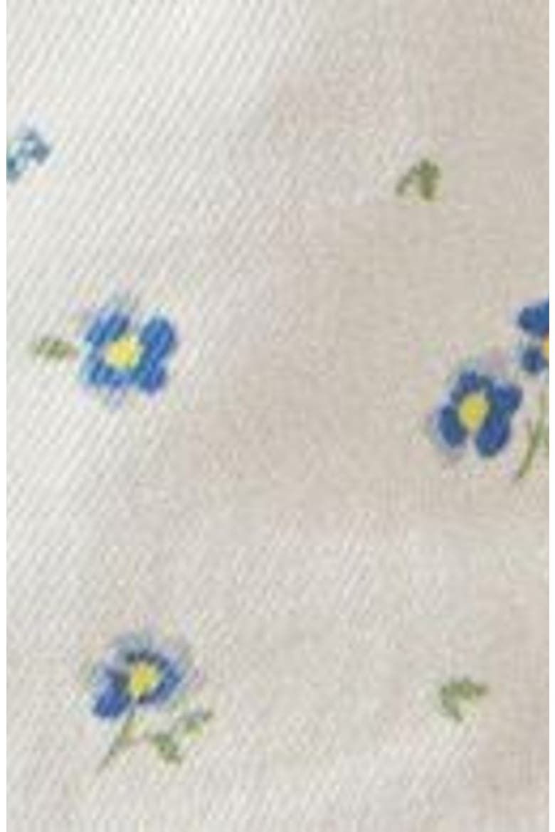 Floral Denim Minidress, Alternate, color, NEUTRAL