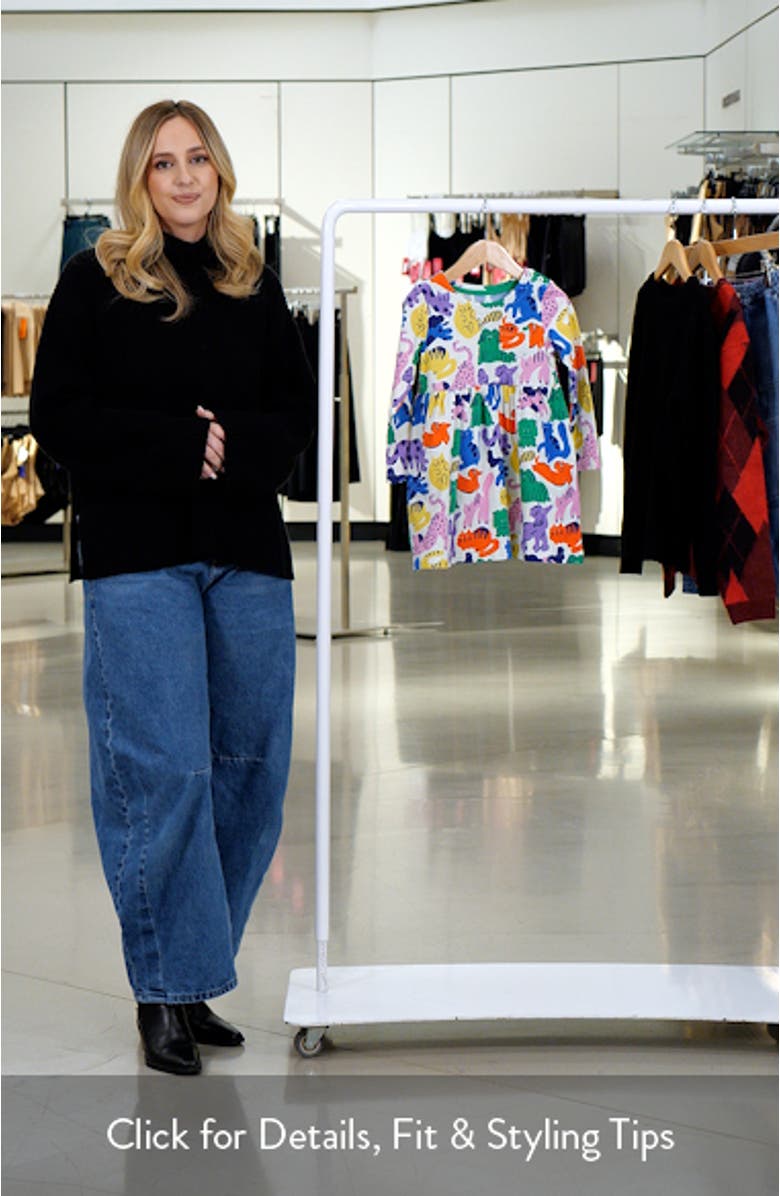 Kids' Fun Long Sleeve Jersey Dress, sales video thumbnail