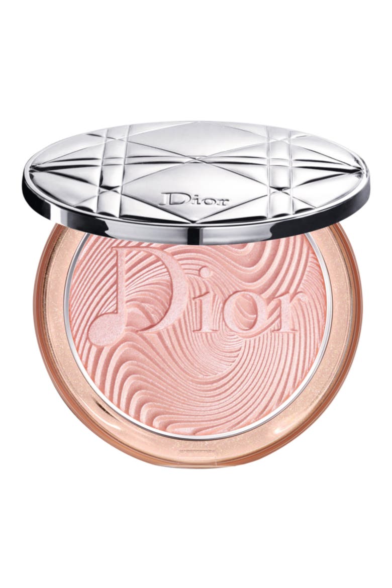 Glow Vibes Diorskin Nude Luminizer Powder Highlighter (Limited Edition), Main, color, 1 ROSY VIBES